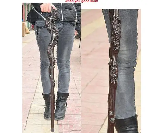 Латунь чистая медь латунь дедушка на удачу 36 дюймов старое китайское дерево