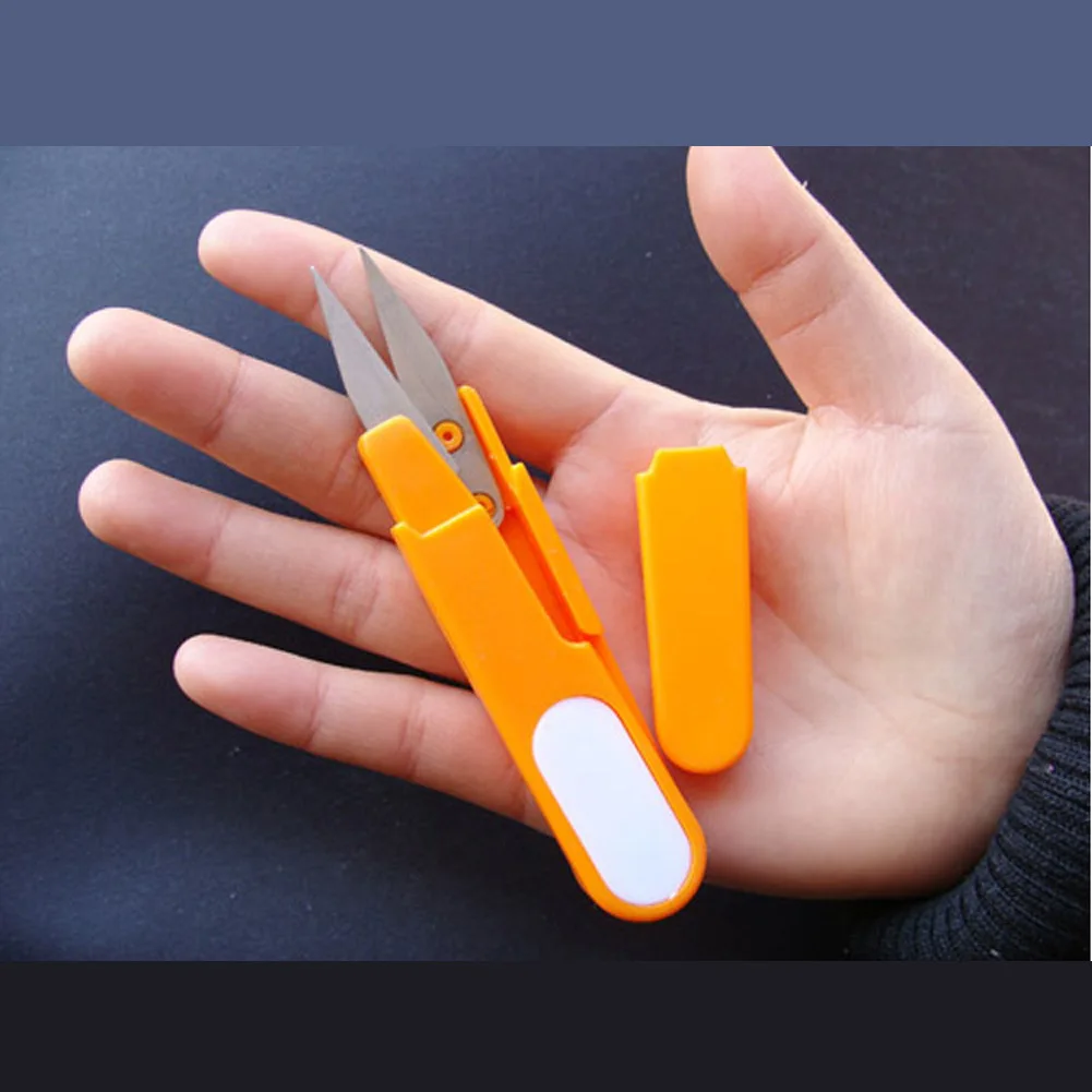 Multi-function portable scissors color protective cover small for outdoor fishing home sewing DIY crafts production | Инструменты