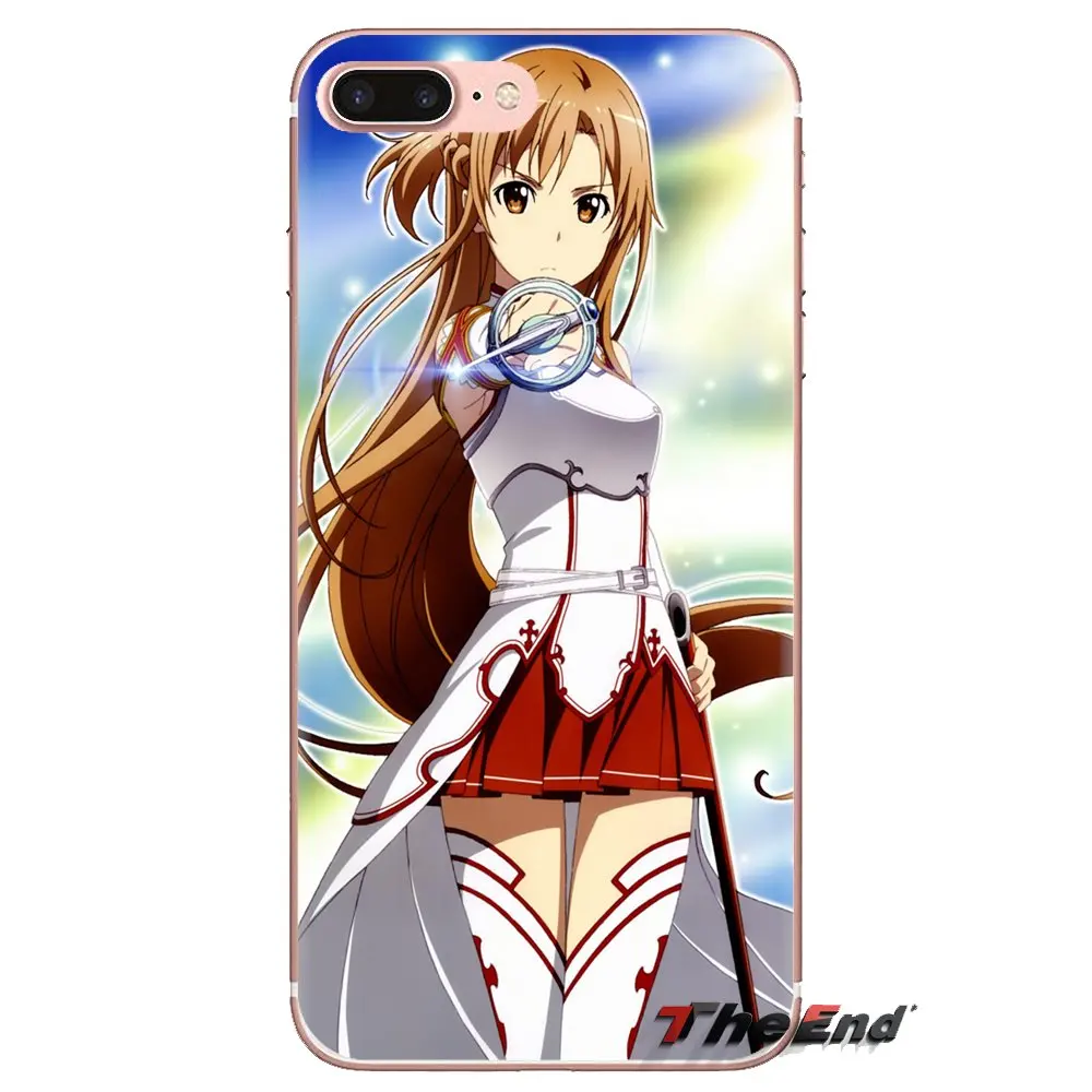 Sword Art Online Kirito Asuna SAO TPU Transparent Shell Cases For Samsung Galaxy A3 A5 A7 A9 A8 Star A6 Plus 2018 2015 2016 2017 |