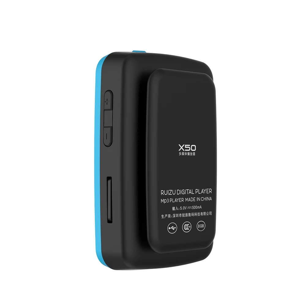 8 ГБ/16 ГБ Mini Bluetooth MP3 музыкальный плеер с клипсой Поддержка SD карты, FM радио, запись, электронная книга, шагомер бесплатным одаренных повязки