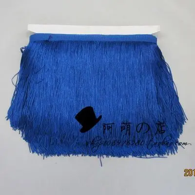 9 Royel blue 10 Ярд/лот 15 см длинная кружевная отделка 25 цветов полиэстер бахрома отделка для Diy латинское платье сценическая одежда аксессуары - Цвет: 9 Royel blue