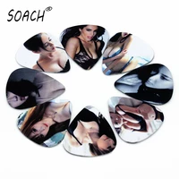soach 50pcs sexy girl picks guitar picks size 0 71mm pick guitar accessories for ukulele bass musical instruments