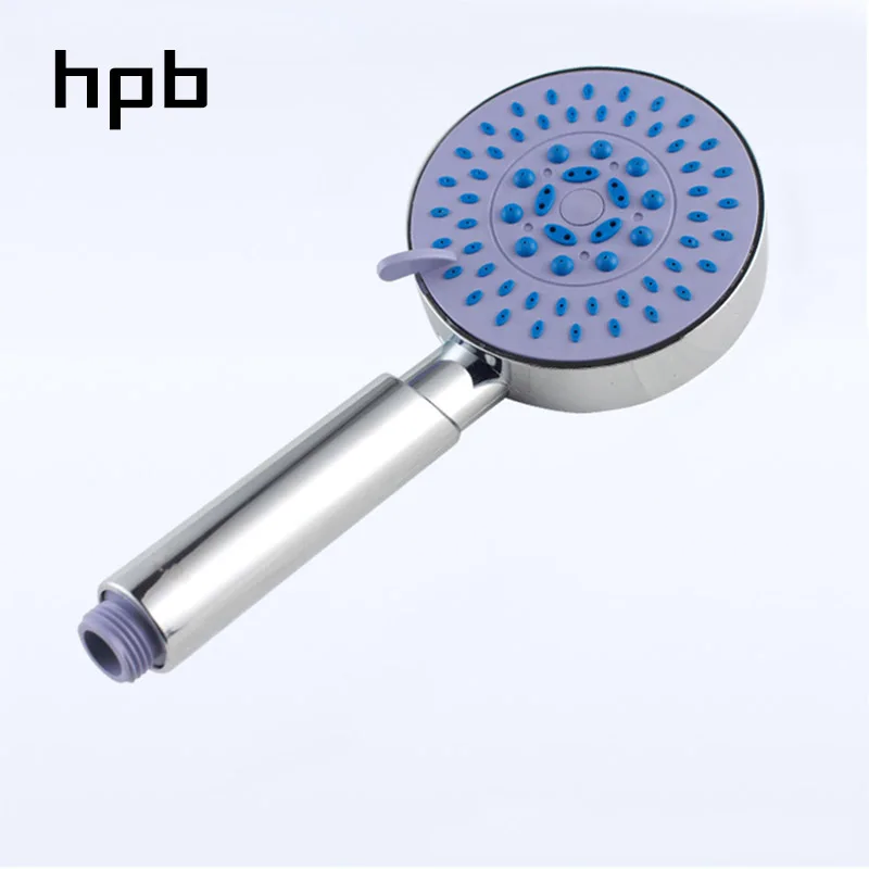 HPB круглая форма 5 функций Мощный ручной Душ высокого давления водосберегающая