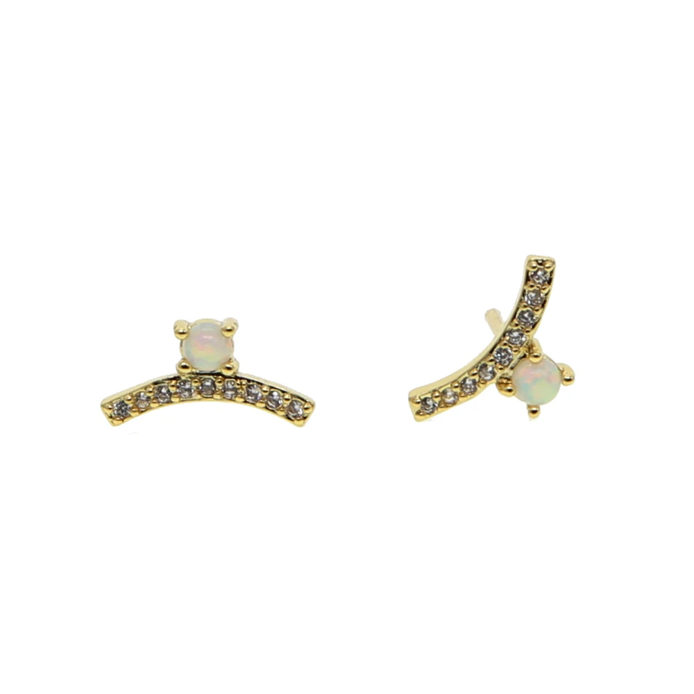 Hot sale new vintage jewelry exquisite charming semicircle stud earring for women beautiful bead simple earrings party nice gift | Украшения