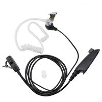 fbi style air acoustic tube earpiece ptt mic speaker headset for motorola gp380 gp340 gp328 gp1280 pro5150 gp338 portable radio