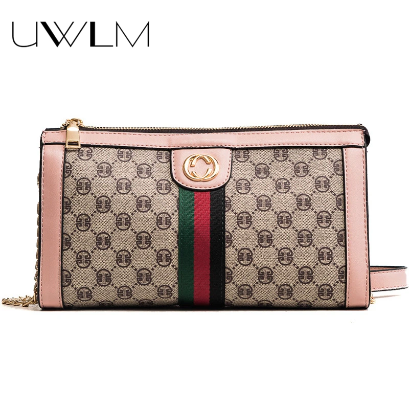 Роскошные Для женщин сумка сумки на ремне со вставками flroal цепи Crossbody Сумки из