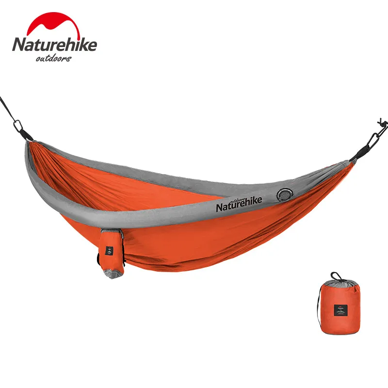 Naturehike Folding Hammock Lightweight Hanging Sleeping Swing Bed With Mosquito Net Double Tunnel Type Camping