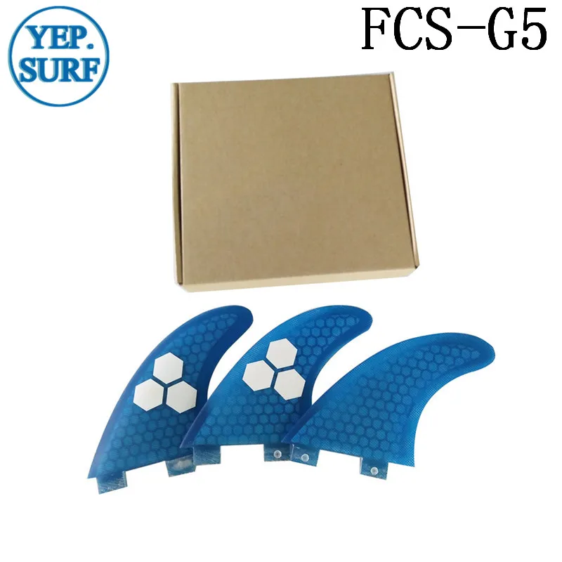 Плавник для серфинга FCS G5 Fin сотовый плавник доски синий цвет Серфинг квилhas thruster