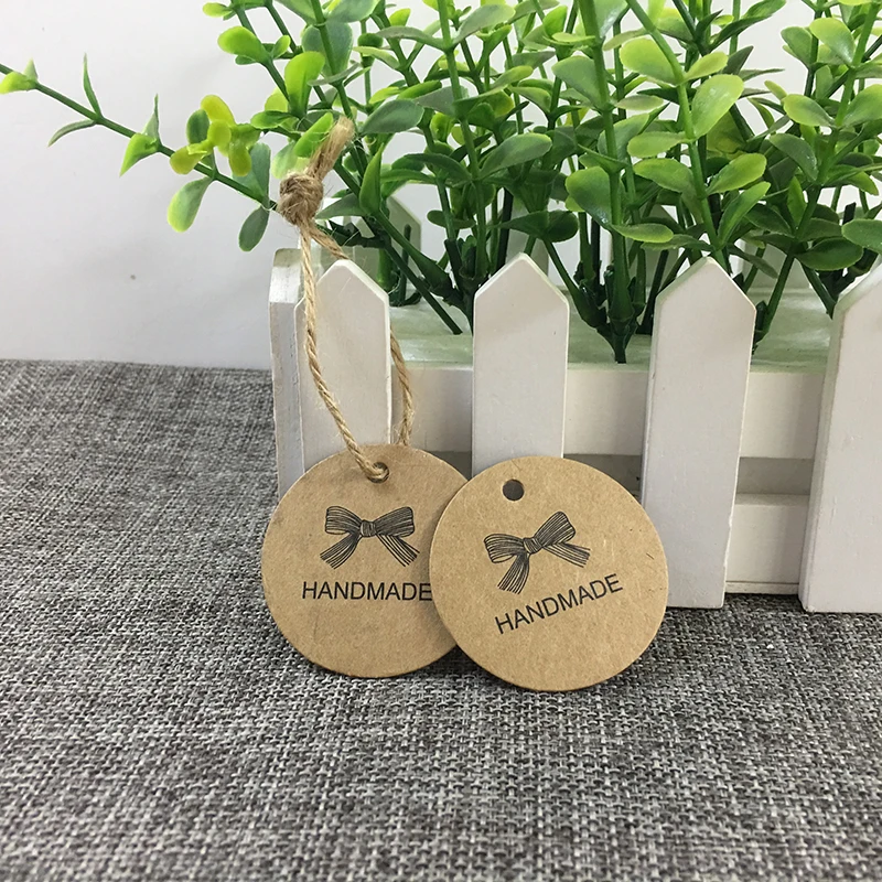 100 шт. ручной работы в стиле сделай сам спасибо конструкция Бумага этикеток