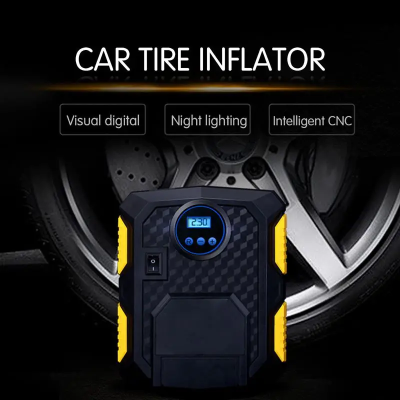 Digital Tire Inflator DC 12 Volt Car Portable Air Compressor Pump 150 PSI for Bicycles Motorcycles | Автомобили и мотоциклы