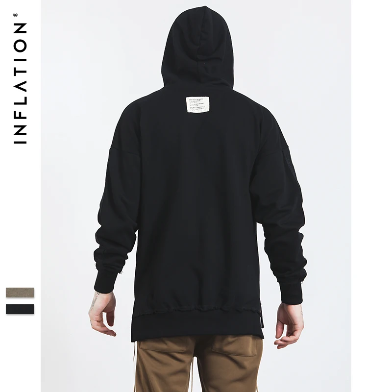 INFLATION 2017 New Autumn Men Hoodies Embroidered Hoodie Sweatshirts mens tops Hip Hop For tracksuits men 186W17 | Мужская одежда