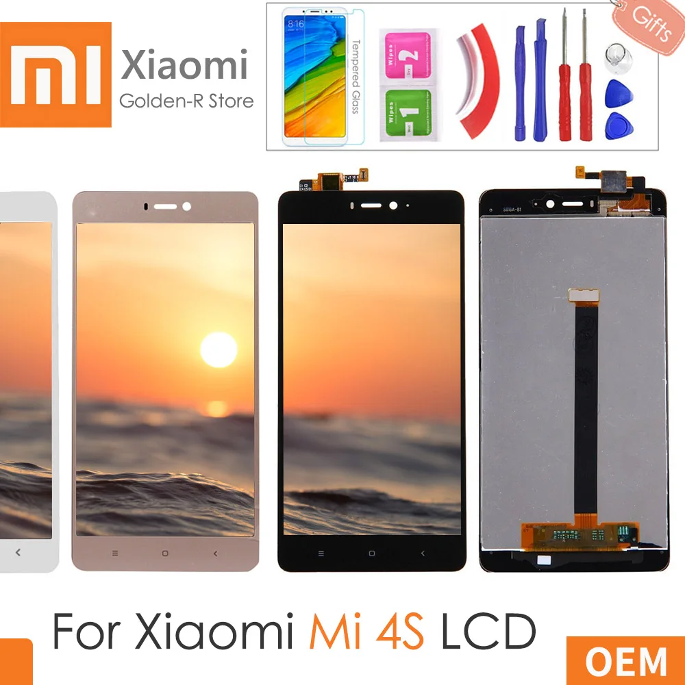 5 0 &quotдисплей для Xiaomi Mi 4S ЖК дисплей сенсорный экран Mi4S сборка Замена +