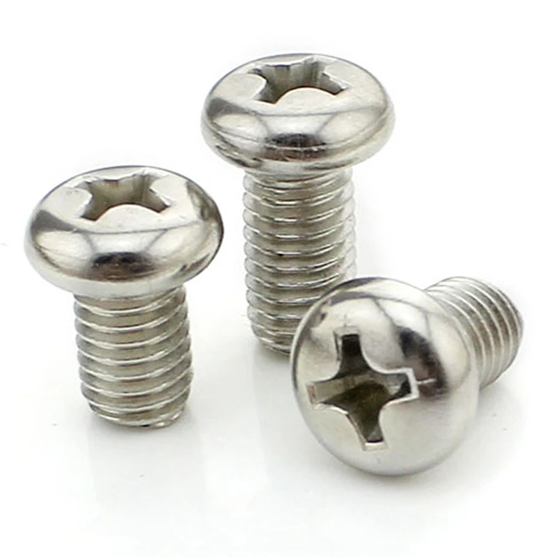 DSHA M3x10mm 316 нержавеющая сталь Phillips головка сковороды винты крепежные 50 шт|Гайки| |