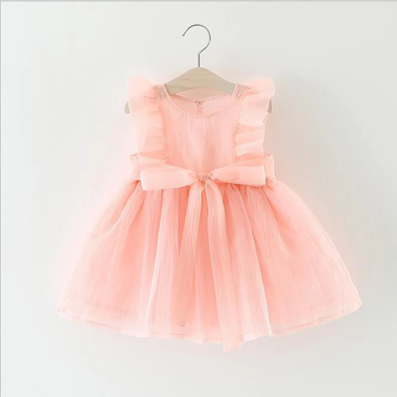 

Girl Summer Dresses 0-3T 2019 Girls Dresses Princess Kids Baby Fancy Birthday Mesh Dress Infant Sleeveless Party Dress