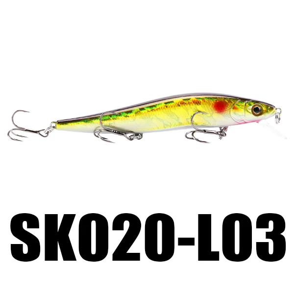 1PC L03 SeaKnight SK020 Рыбалка Лур 1 шт. 14 г 110 мм 0-1 м глубина плавающей Минноу искусственные приманки жесткий приманки 10 Цвета Рыбалка Воблеры - Цвет: 1PC L03
