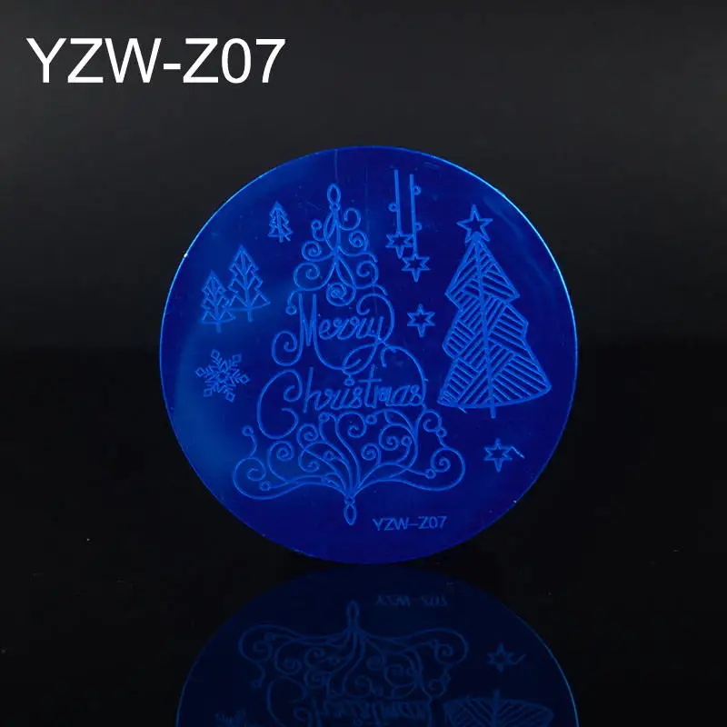 YZW-Z07 30 дизайнов дизайн ногтей штамп шаблон цветок лоза Роза Листья цветочный Рисунок печать пластины для маникюра трафарет - Цвет: YZW-Z07