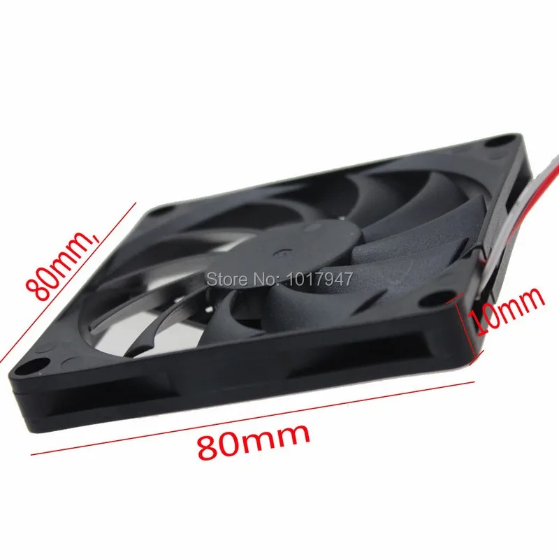 100 штук в партии Gdstime DC 12V 3Pin 80mm x 10mm 8010 PC чехол радиатор мотор кулер охлаждающий