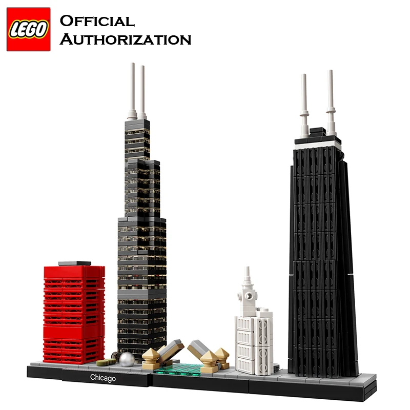 Новинка 2018 строительные блоки серии LEGO Architecture игрушки 444 шт. для путешествий