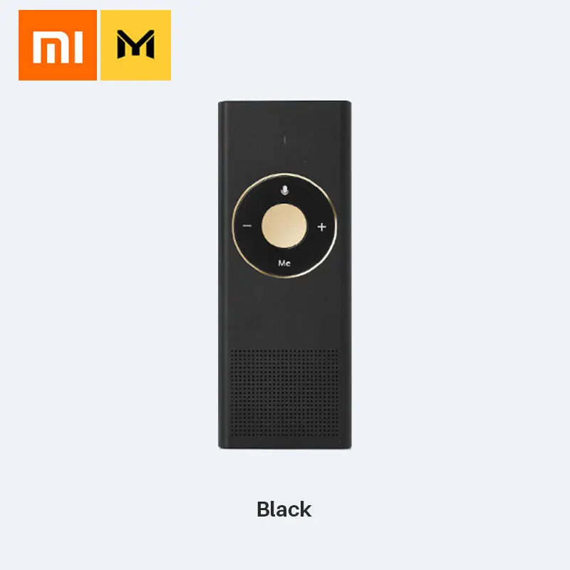 Black Xiaomi Mijia Konjac AI Pro голосовой переводчик 15 языков встроенный аккумулятор 900 мАч 7 дней в режиме ожидания 8 ч непрерывный перевод - Цвет: Black