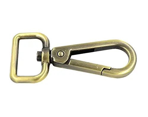 8pcs Bronze Zinc Alloy Swivel Trigger Lobster Clasps Snap Hook Keychain Ring Buckles Metal Outdoor Lanyard Craft Parts | Дом и сад