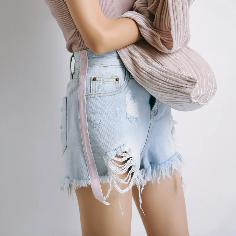 2019 летняя Корейская версия из шикарного Высокая Талия стороне слезоточивый