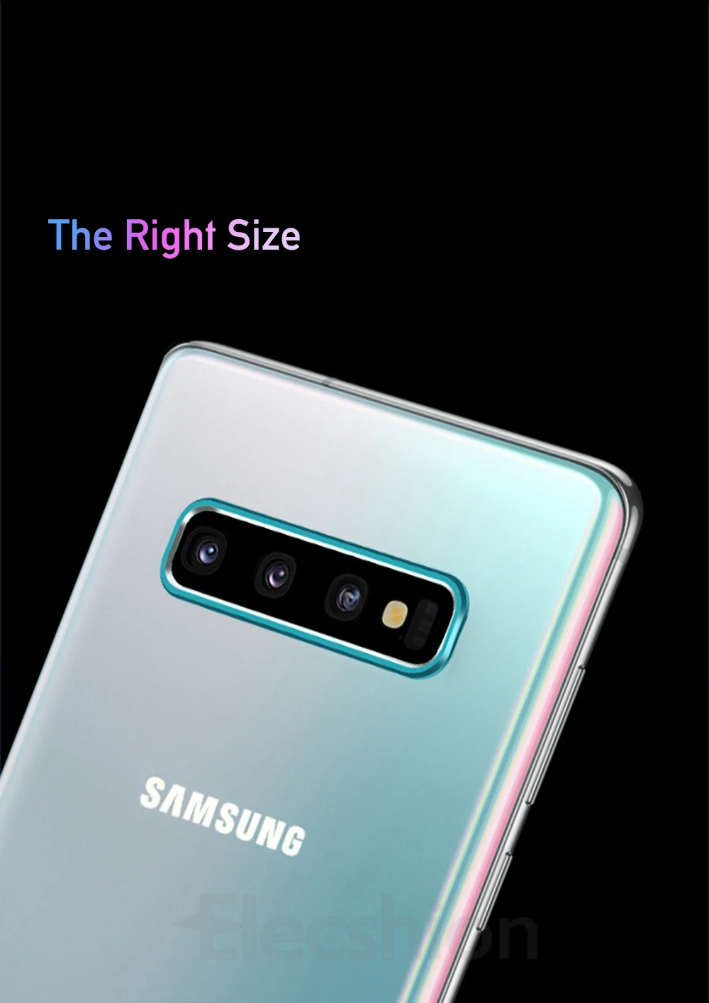 For Samsung S10 Protective Film Tempered Glass For Samsung S10 Plus Protector Phone Camera Lens Back Cover Aluminum Metal Ring