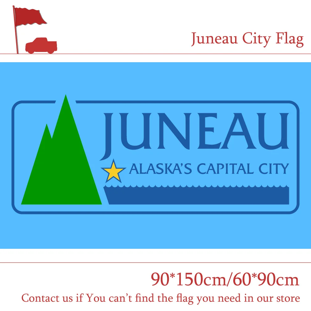 

90*150 см 60*90 см флаг 3x5 футов на заказ высококачественный полиэфирный флаг Juneau City флаг столицы Аляски для проведения акций