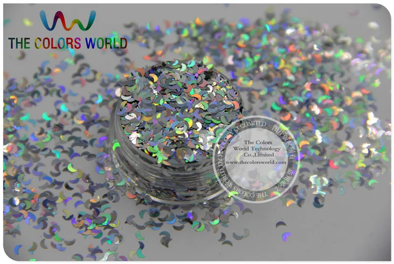 12 голографическая Форма Луны блестки для украшения ногтей и других