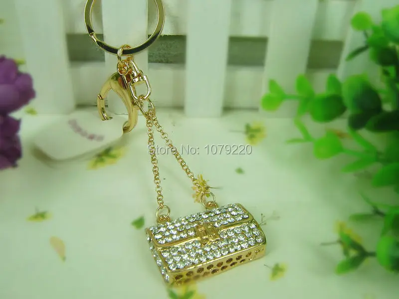 LZ Сумочка Женская мода красота брелок Подвеска со стразами автомобильный