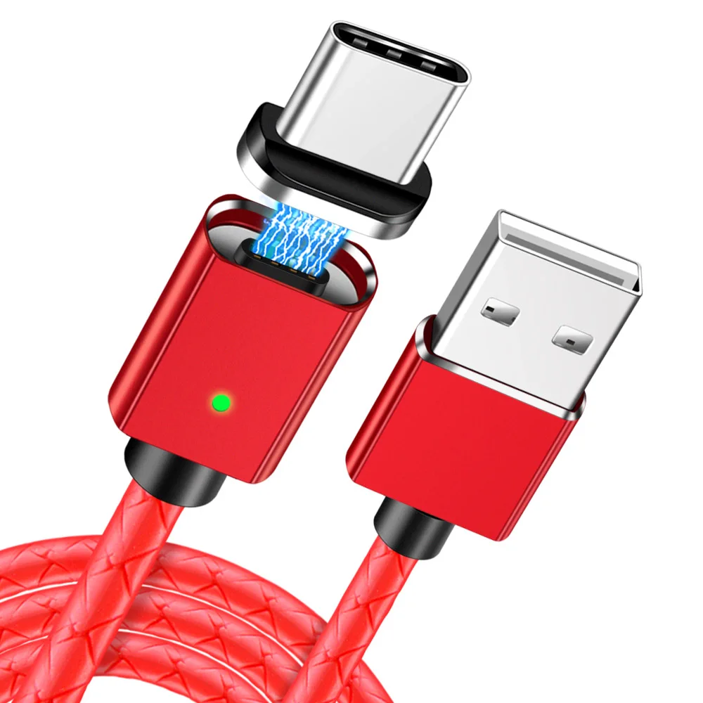 Магнитный usb-кабель Олаф для iphone XS Max 3A, быстрая зарядка, 1 м, 2 м, кабель Micro USB type-C для samsung, Xiaomi, магнитное зарядное устройство