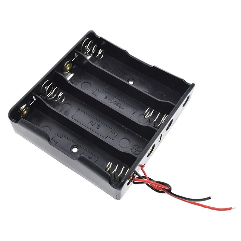 4 Port 1X 2X 3X 4X Пластиковый корпус для аккумулятора, коробка для хранения для 18650 аккумуляторной батареи, 1 2 3 4 слота, контейнер с проволочным штифтом - Цвет: 4 Port