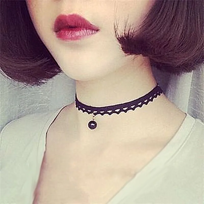 AD0152-4 CUTEECO стиль романтическая милая мягкая колье Цепочки и ожерелья красная вишня кулон с клетчатым воротником Для женщин колье бархатные вечерние ювелирные изделия - Окраска металла: AD0152-4