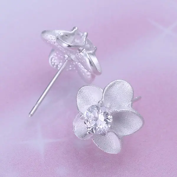 Оптовая продажа высококачественные ювелирные изделия посеребренные серьги с