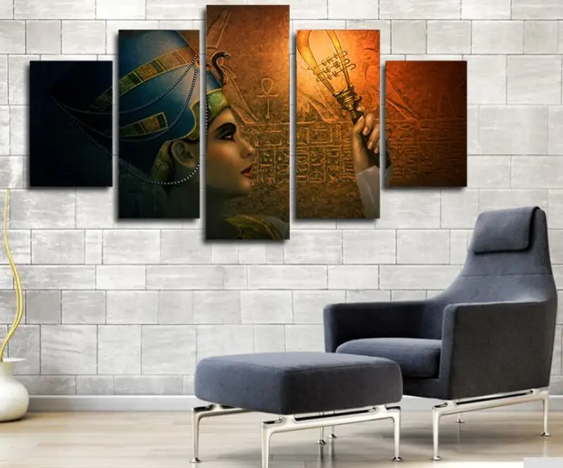 Египетский Настенный декор 5 шт. современная абстрактная декоративная картина