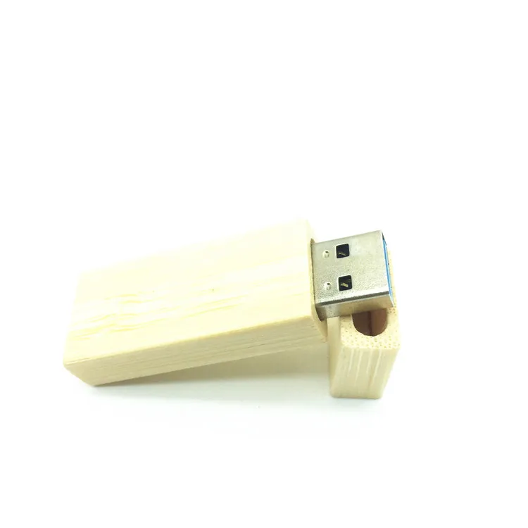 Логотип на заказ Деревянный бамбуковый USB флеш накопитель драйвер дерево чипы