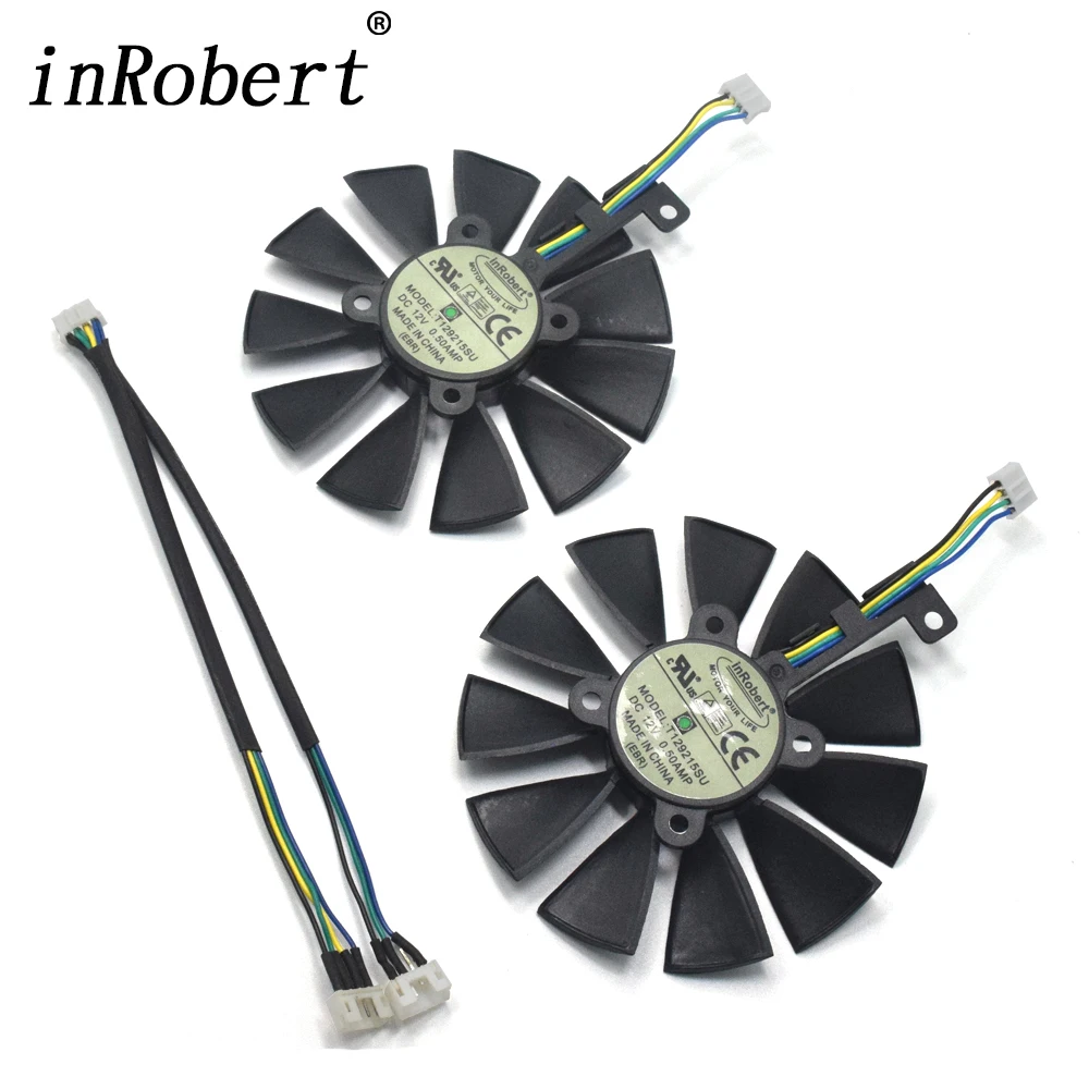 Вентилятор охлаждения для ASUS GTX1060 1070 Ti RX 470 570 580 87 мм|cooler fan|cooling fangraphics card cooling fan |