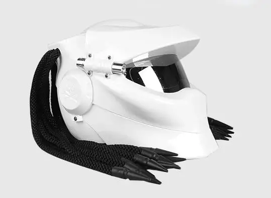Мотоциклетный шлем ABS Predator ретро с перекрестной каймой Детонация против падения