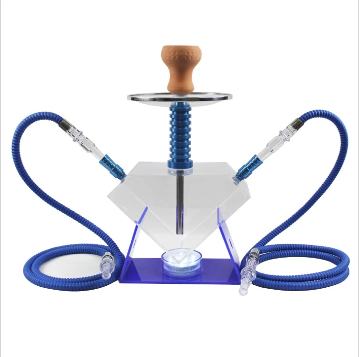 Темно-серый Маленький размер прозрачного стекла в арабском стиле Hookahs огромный пар кальян chicha испаритель наргилии водные трубки для курения - Цвет: Темно-серый