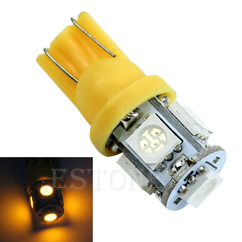 Новинка T10 5050 SMD 5 светодиодсветодиодный автомобильная лампа с клиновидным задним
