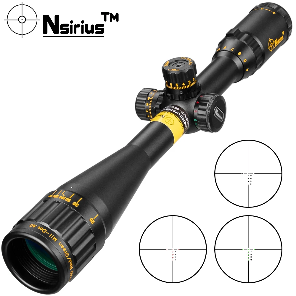 NSIRIUS 4 16X40 AO оптический прицел Золотой тактический Красный Зеленый llluminate Crosshair