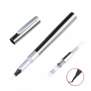 Full Metal Fountain pen type Writing brush calligraphy pen Soft brush signature brush Stationery school supplies caligrafia 1021 Full Metal Fountain pen type Writing brush calligraphy pen Soft brush signature brush Stationery school supplies caligrafia 1021