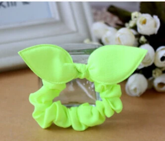 10 шт./лот милые повязки на голову с кроличьими ушами в горошек эластичные для