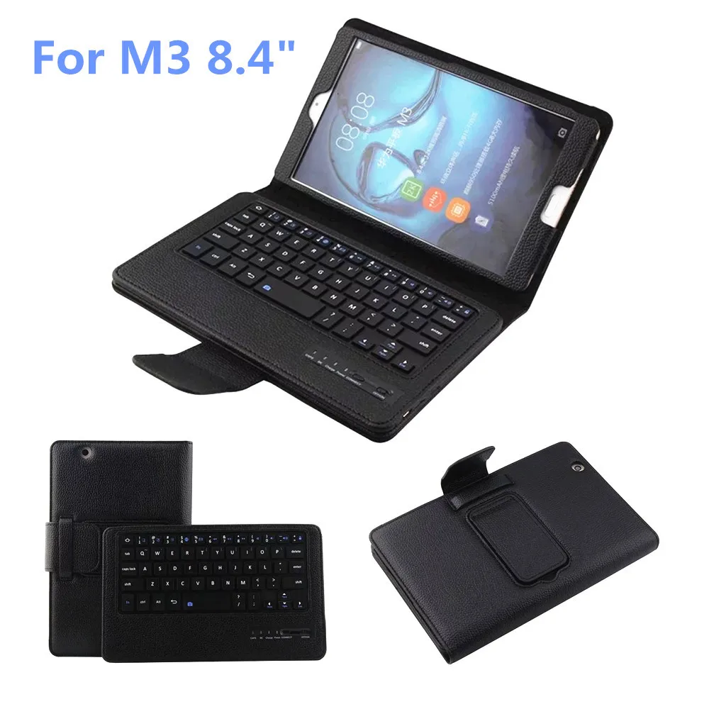 

For Huawei MediaPad M3 Lite 10 BAH-W09 BAH-AL00 10.1 Inch Tablet Detachable ABS Bluetooth Keyboard PU Leather Case Cover