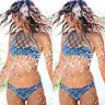 Newest Women Bikini Set Padded Push-up Swimsuit floral Print Bathing Suit bandage halter Swimwear Low waist mesh Beachwear 2018 | Спорт и