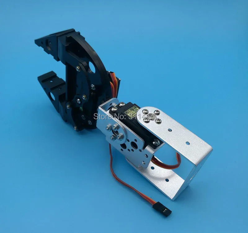 1 Набор 2DOF RC робот механический рычаг с пластиковым захватом несобранный