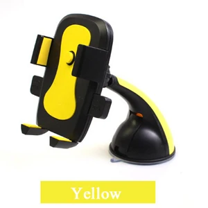 Yellow SKSK Автомобильный держатель для телефона крепление на лобовое стекло присоска для iPhone 6S 7 8 Plus X samsung смартфонов поддержка gps приборной панели крепление - Цвет: Yellow