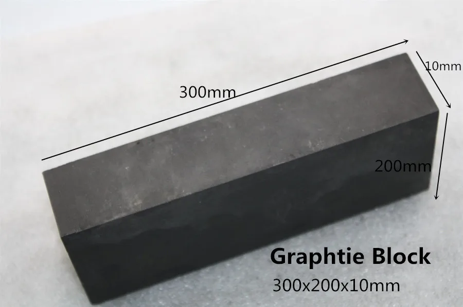 

300*200*10mm Graphite plate density 1.85g.cm3 for Graphite Collet mold ,Graphite Nozzle mold