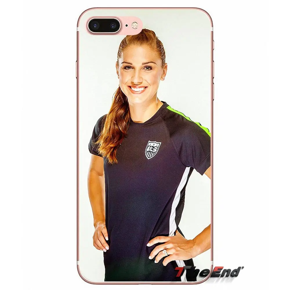 For iPhone X 4 4S 5 5S 5C SE 6 6S 7 8 Plus Samsung Galaxy J1 J3 J5 J7 A3 A5 2016 2017 Alex Morgan American Soccer star Soft Case | Мобильные