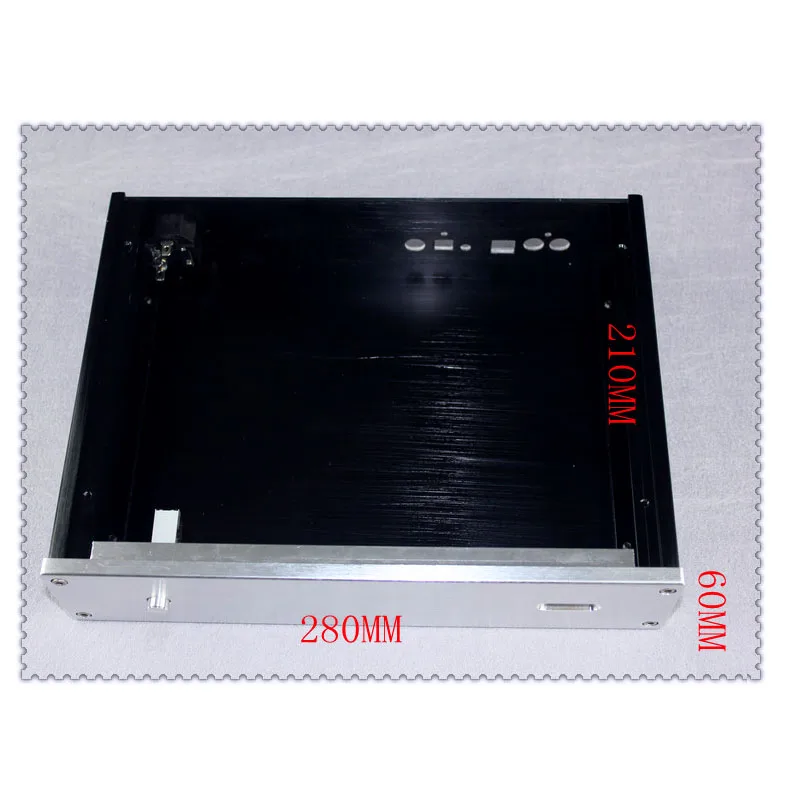 

amplifier chassis DAC 2806 aluminum enclosure 280mm * 62mm * 211.5mm amp case