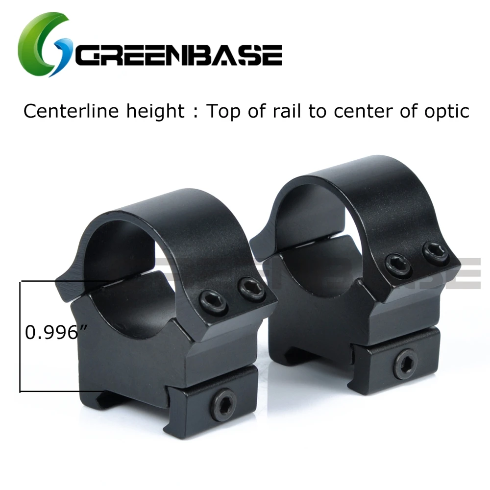 Greenbase 25.4 мм Кольца пикатини 1 дюймов Кольцо Для Стрельбы оружия Объемное кольцо Низкий Средний Высокий Профиль Mount крепление для оптического прицела